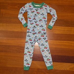 Hanna Andersson Boys Long John Christmas Winter Pajamas Size US 5 (110 cm)
